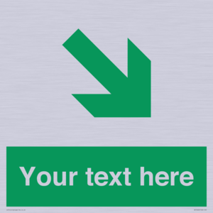 Custom Safe condition: Green Down right arrow